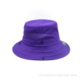 Paarse emmer hoed cap aangepast